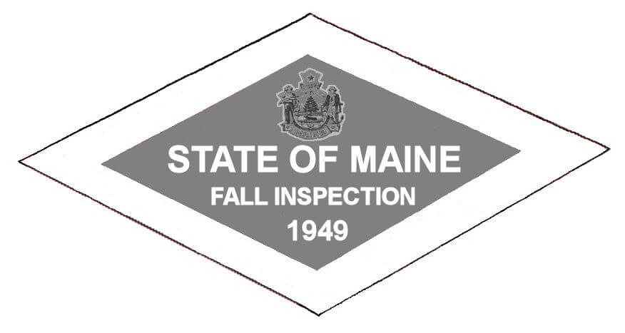 (image for) 1949 Maine FALL Inspection Sticker